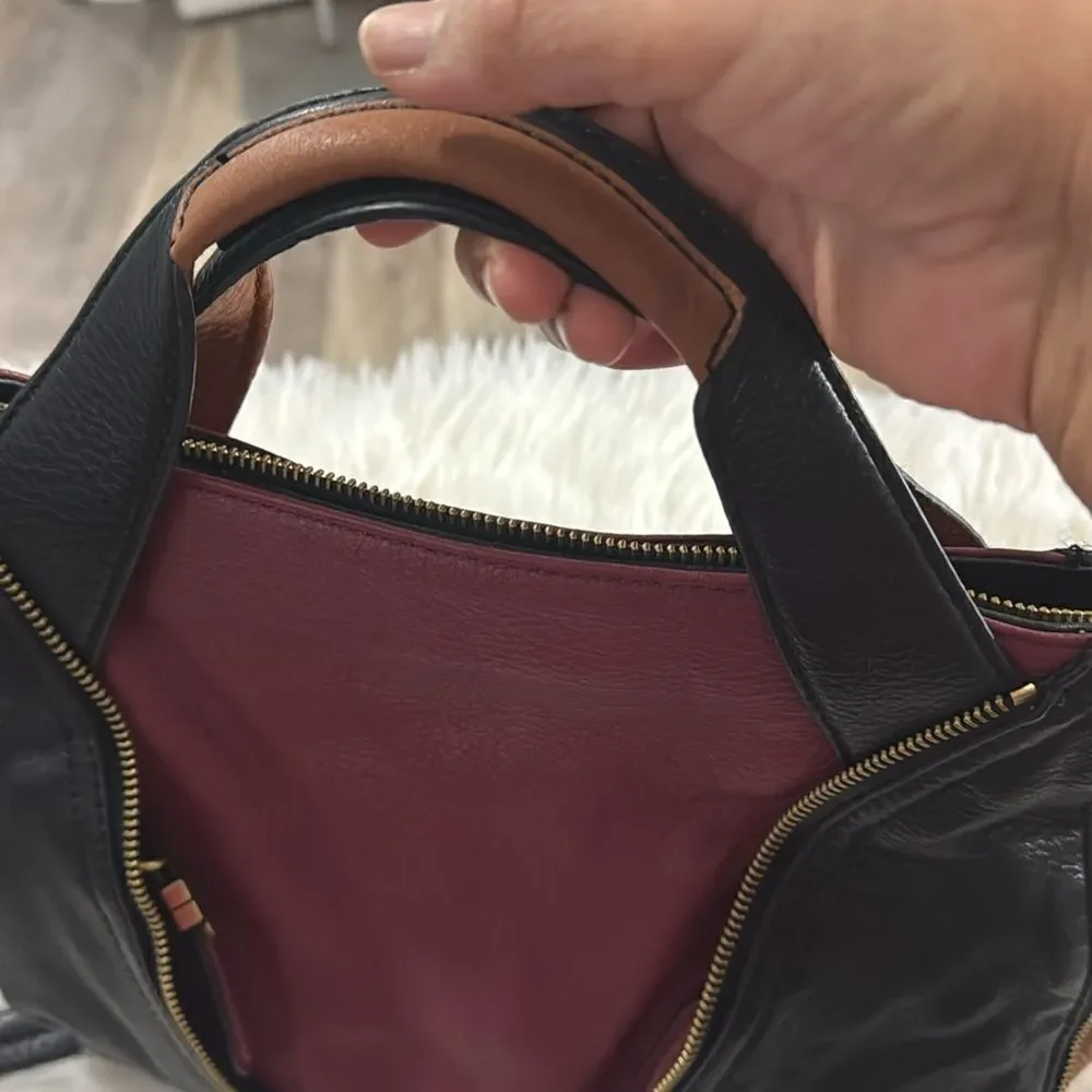 OR YANY LEATHER SATCHELS BAG  MULTICOLOR